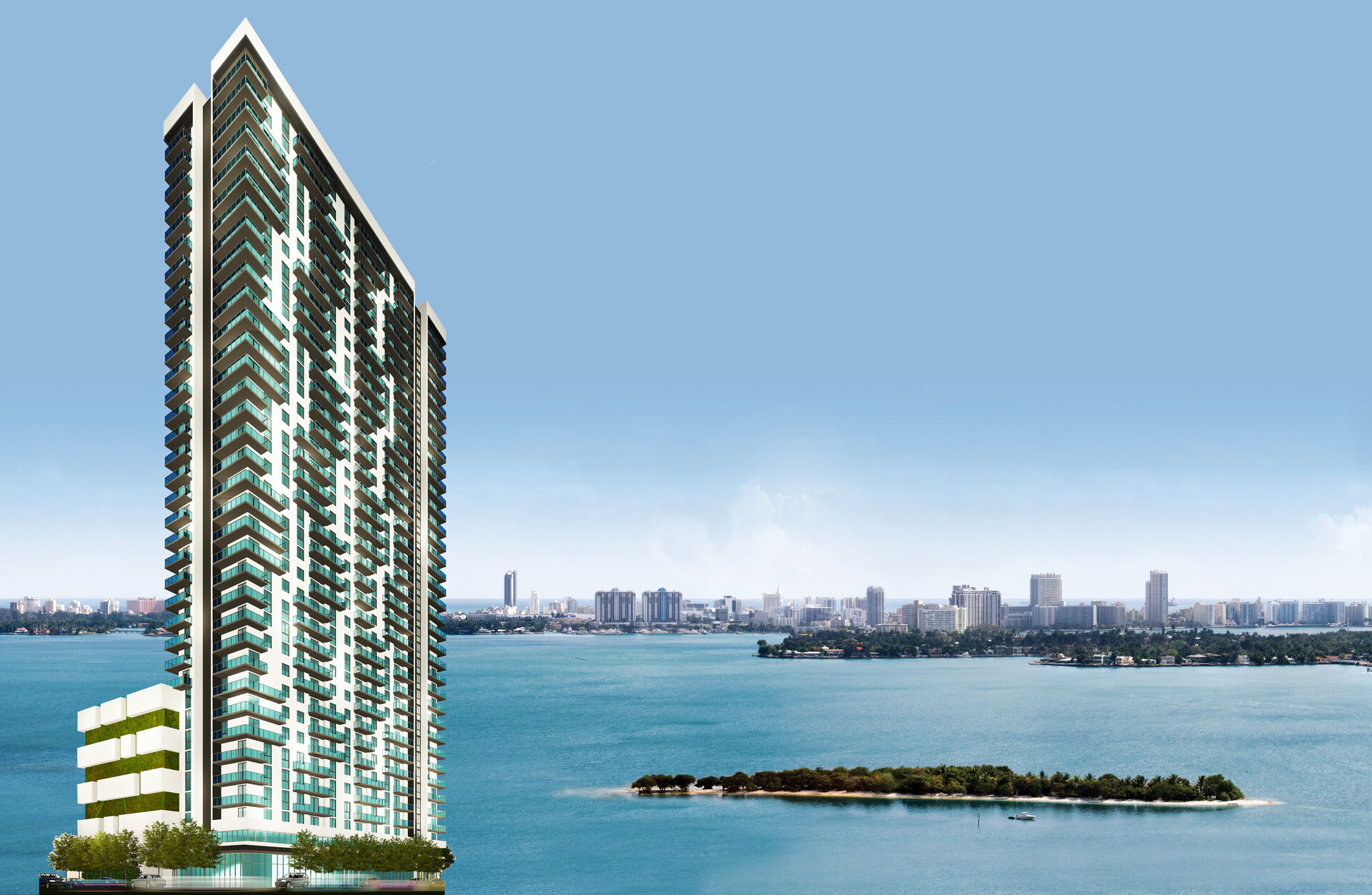 Miami Plaza Tower — Luxury tower overlooking Biscayne Bay